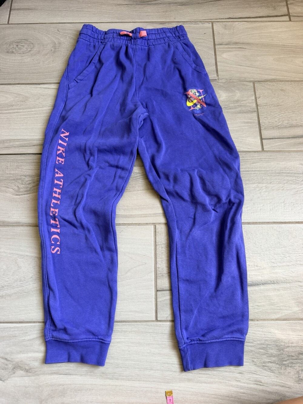 Kids Girls Nike Sweatpants Size Large Purple